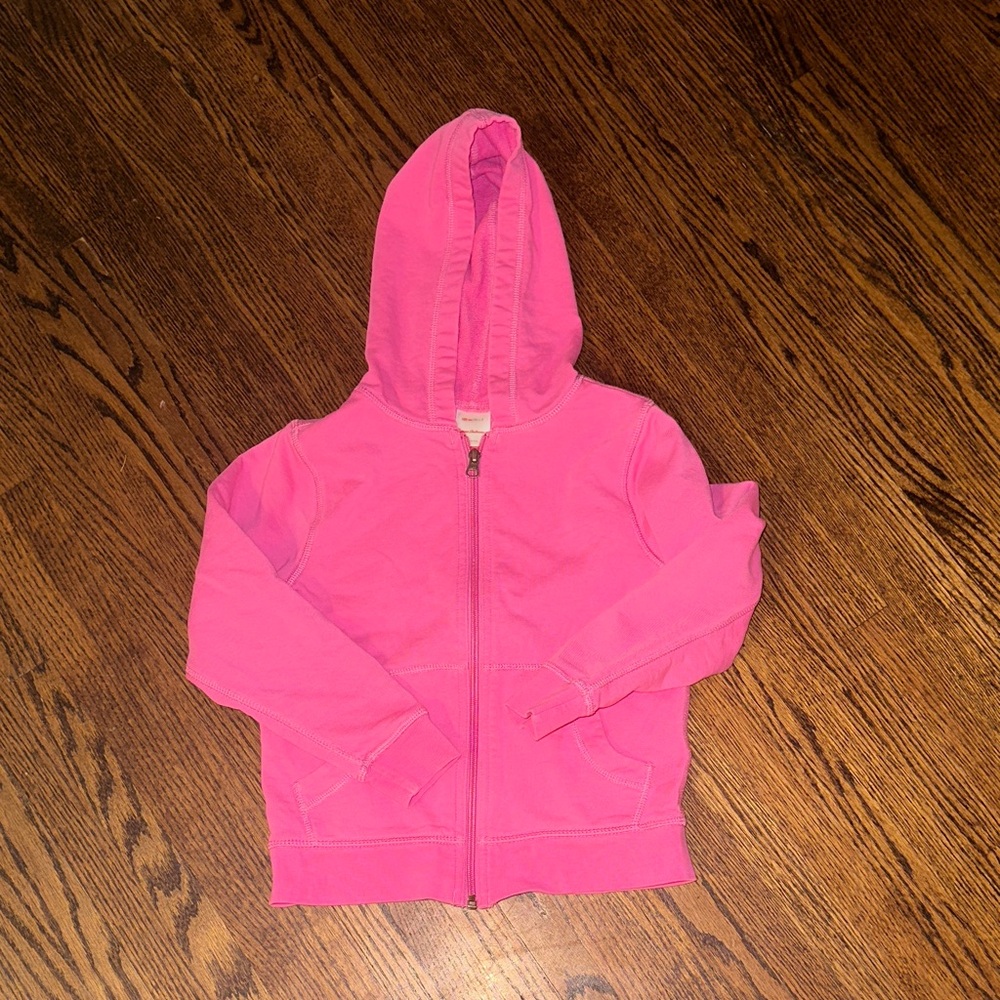 EUC SIZE 6-7 Hanna Andersson Pink Kids Hoodie